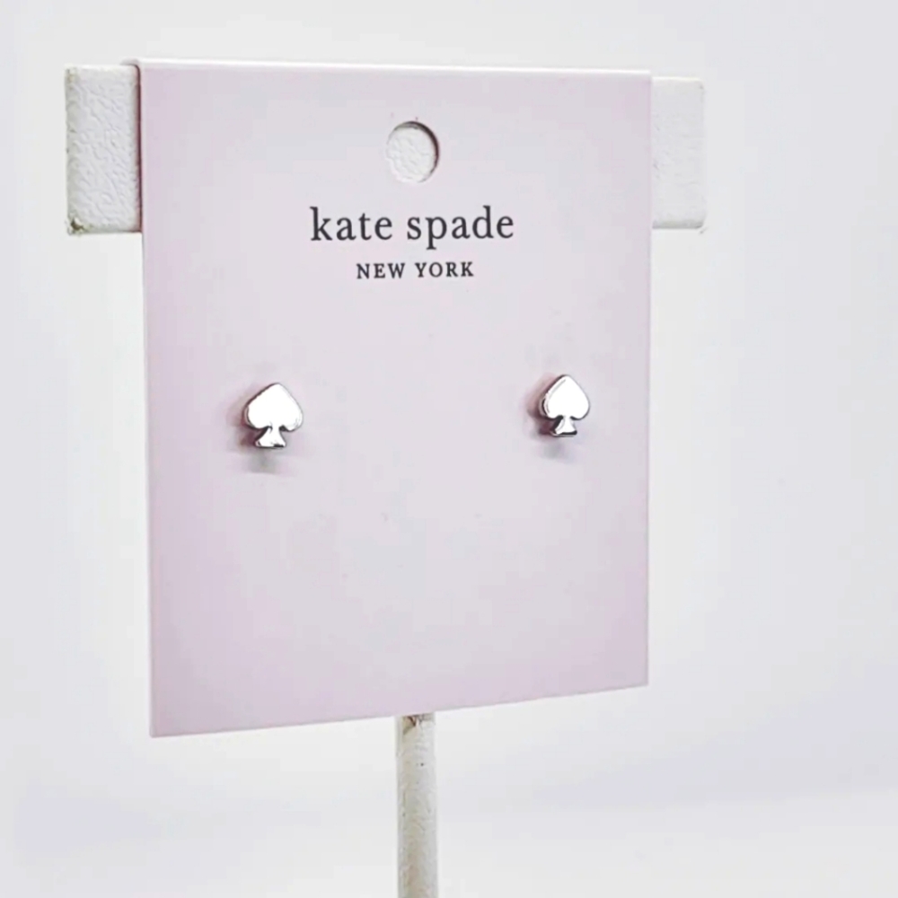 kate spade New York Silver Spade Stud Earrings